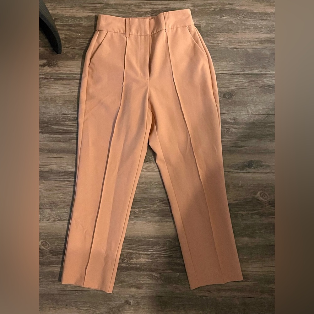 Pink / tan suit pants 00 asos petite